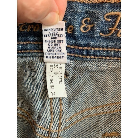 VTG abercromie & fitch woman’s jean skirt size 10 - Picture 7 of 7